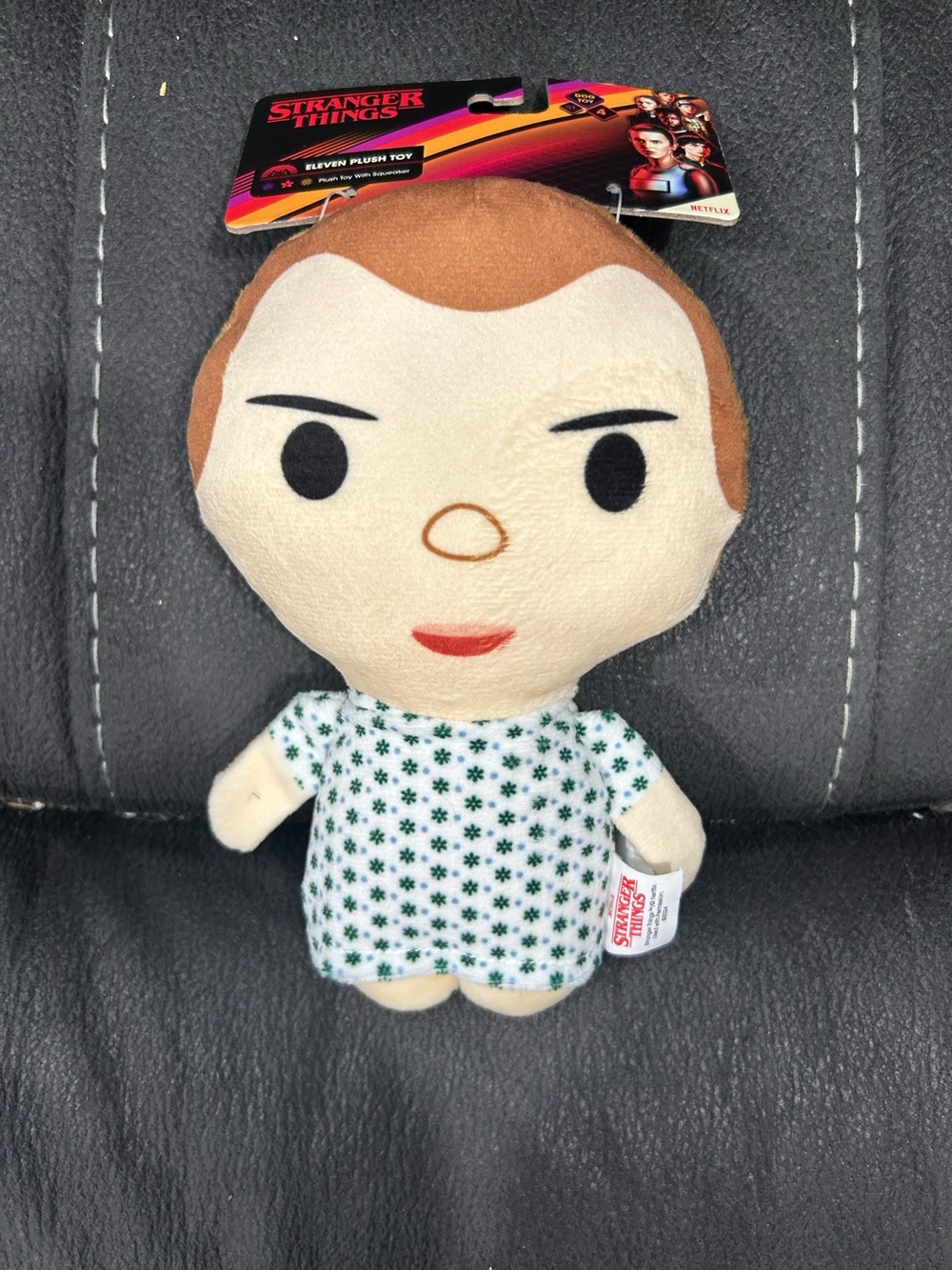 Stranger Things; Eleven/11 - dog plush toy! Sqeaker! BRAND NEW